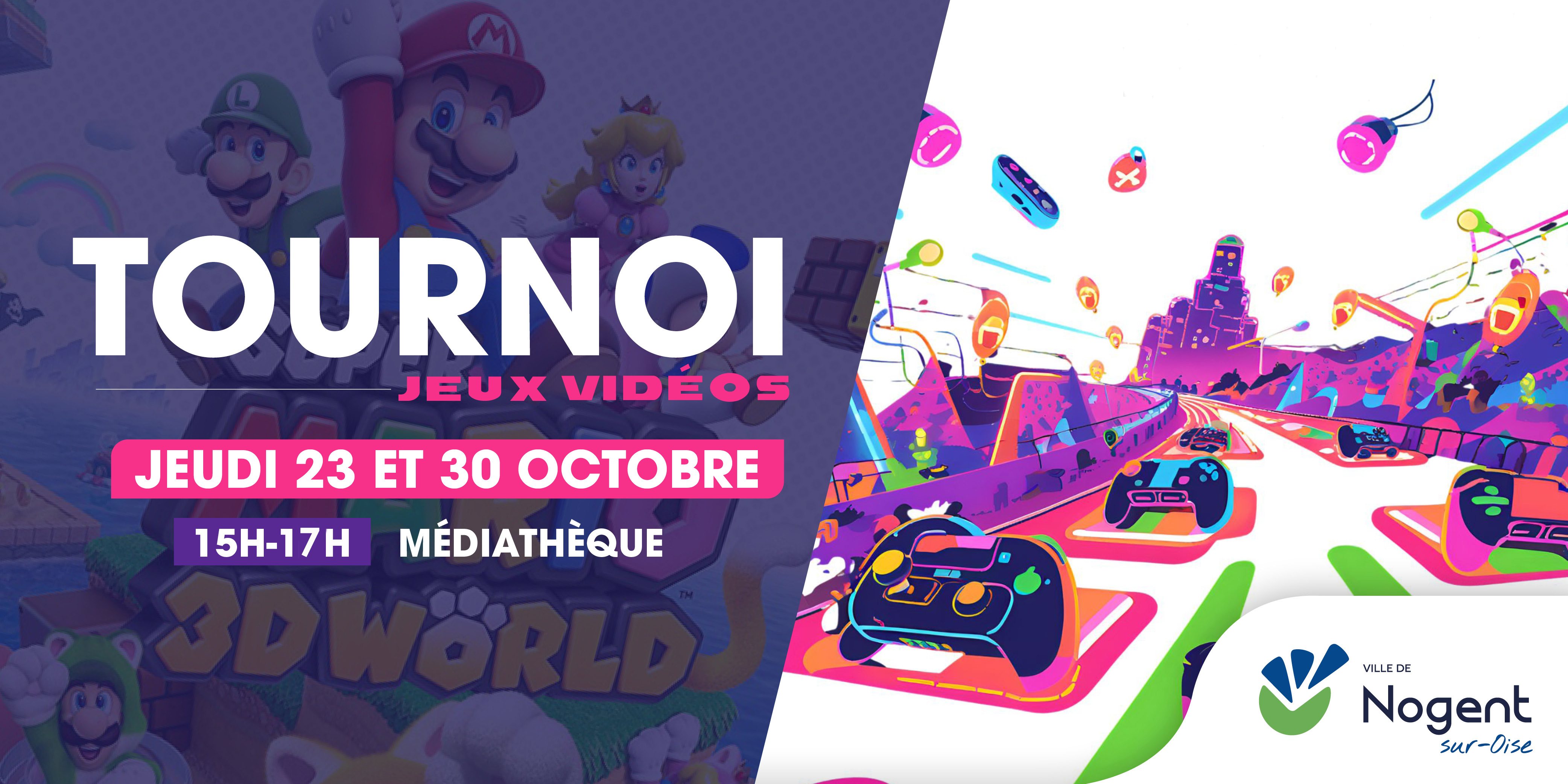 Tournoi jeux vidéos octobre 2025