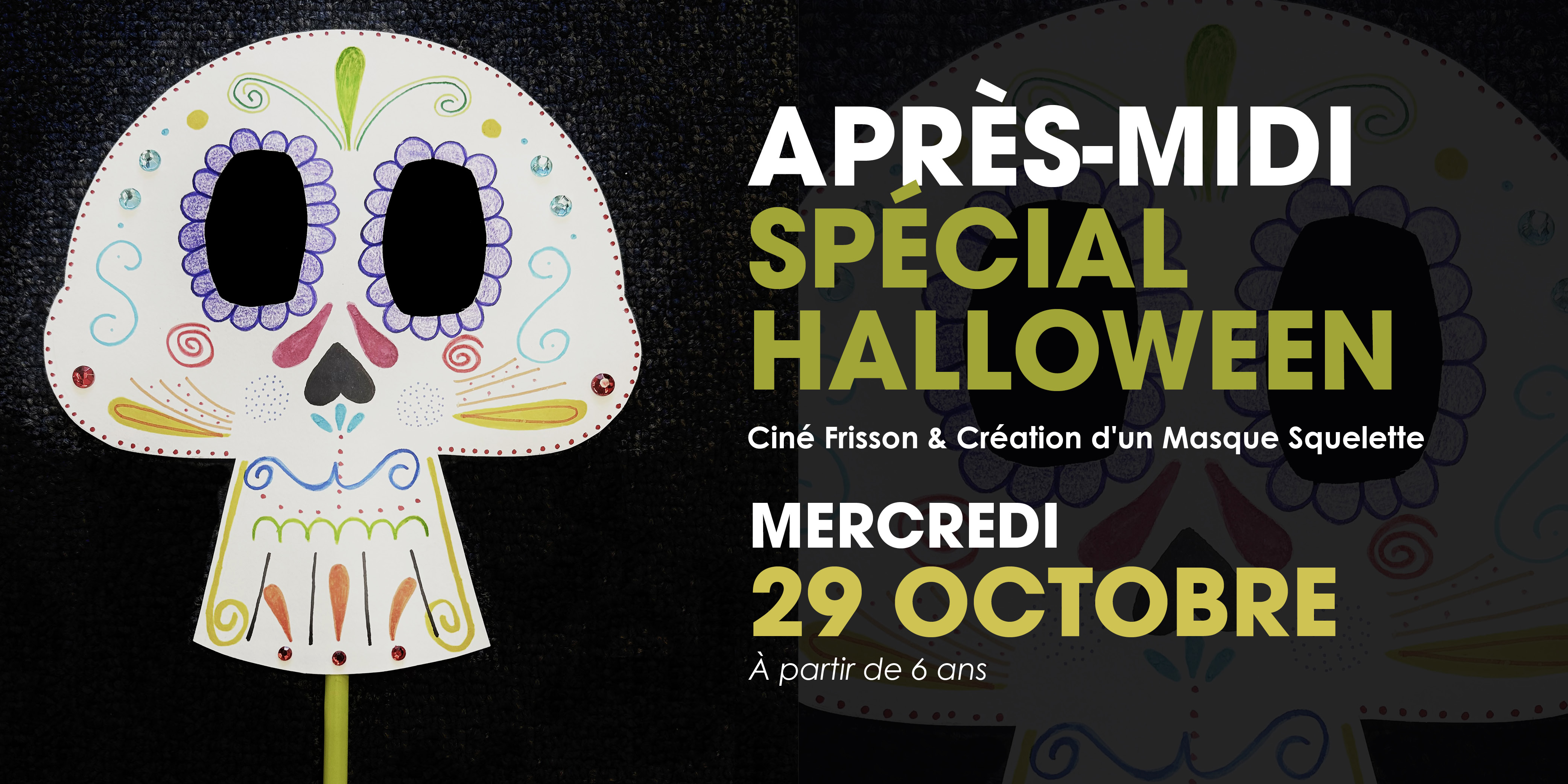 Halloween médiathèque film + atelier créatif
