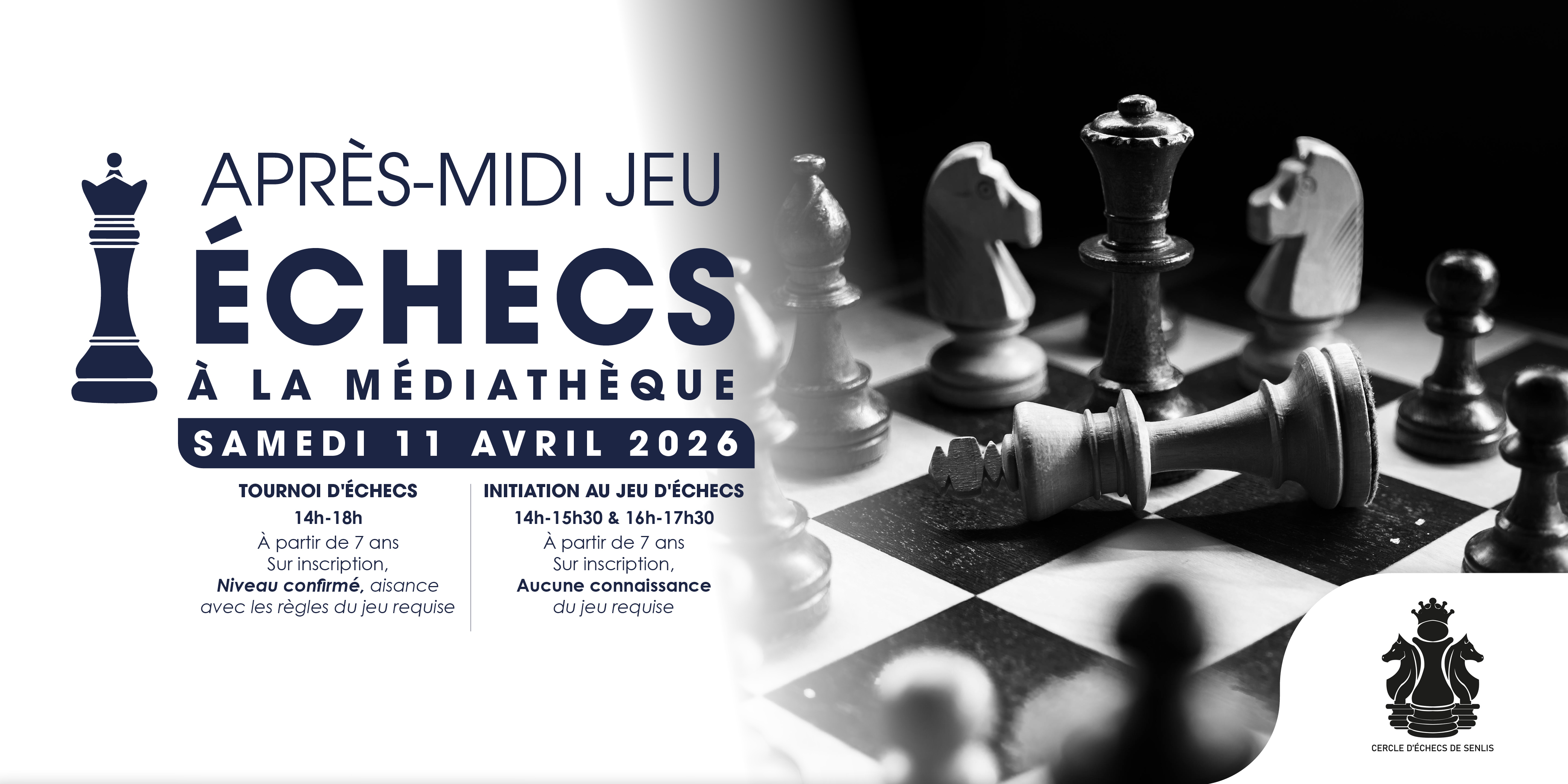  Après-midi échecs à la médiathèque ! 