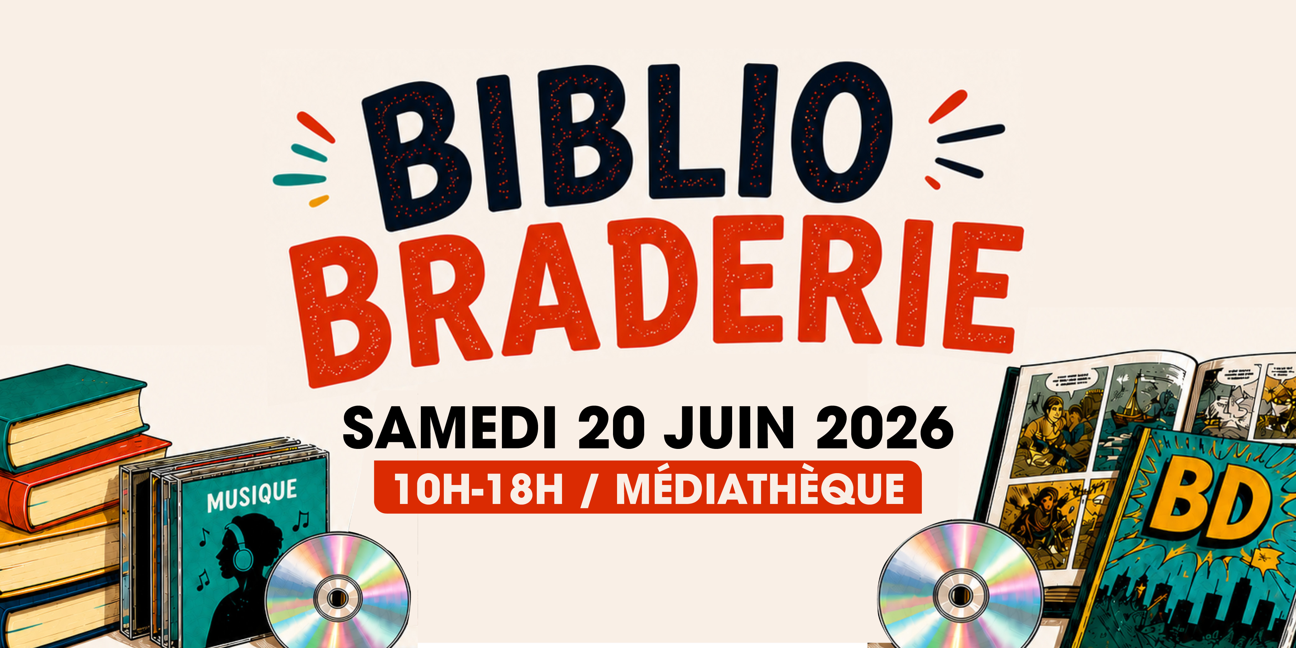 Biblio-braderie 20 juin