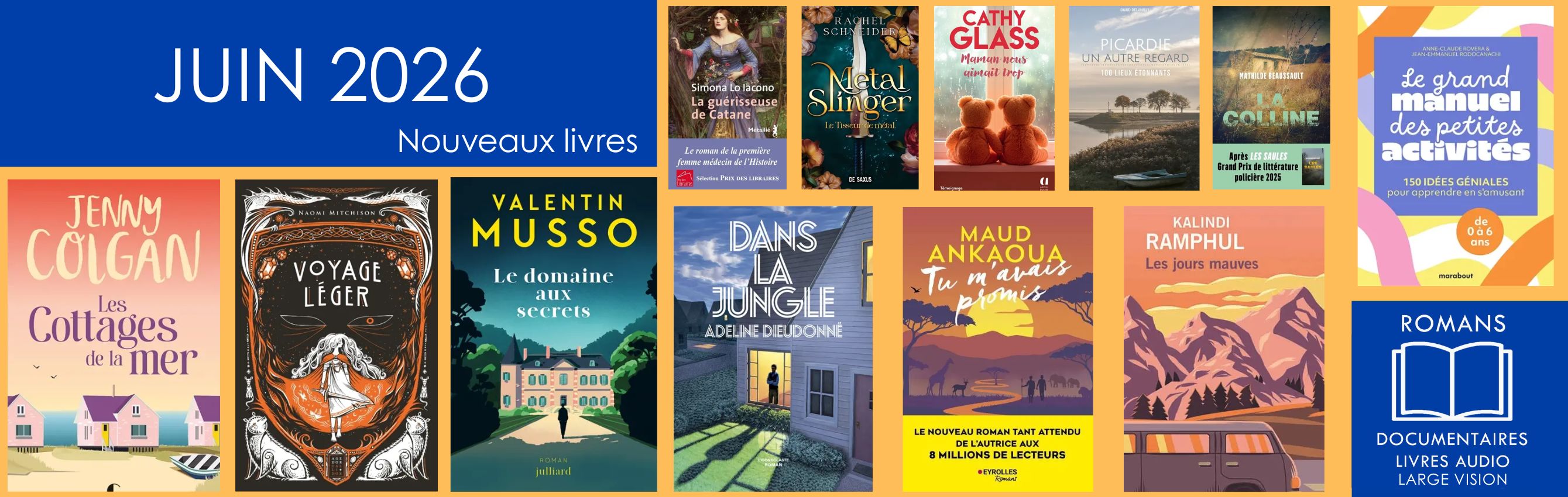 NOUVEAUTES LIVRES JUIN 26