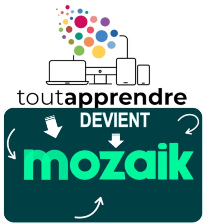 Logo Tout apprendre devient mozaik