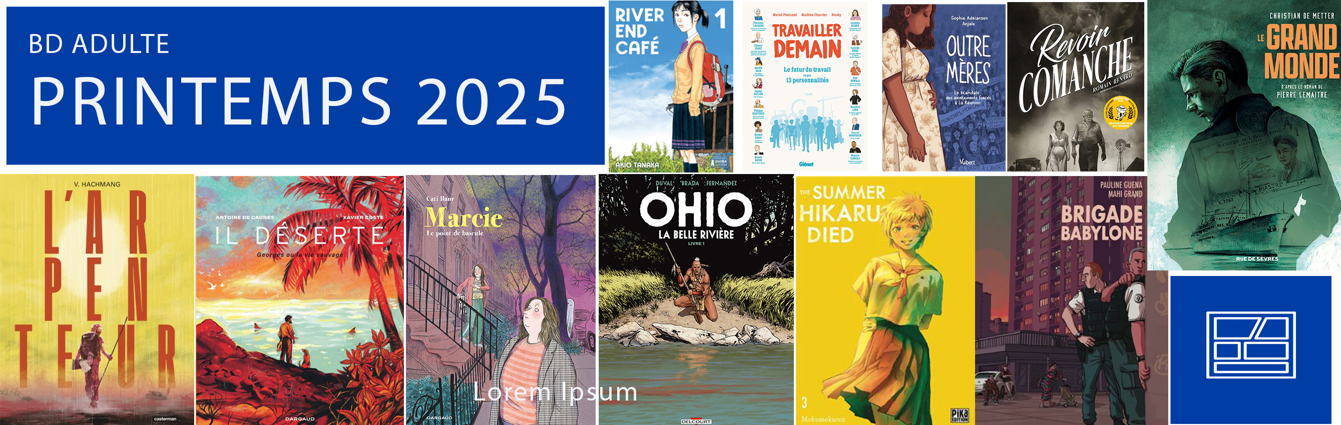 Les BD adulte - PRINTEMPS 2025